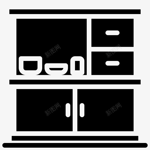 厨房吧干净概念图标svg_新图网 https://ixintu.com 厨房 固体 家用 干净 机器 概念 设备