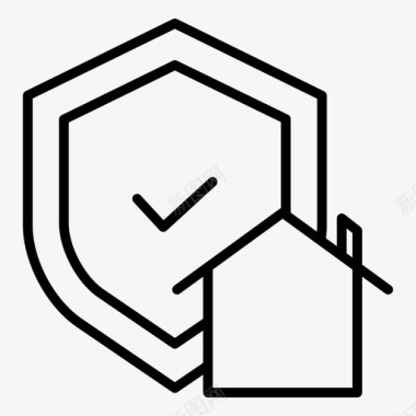 安全住宅房产图标图标