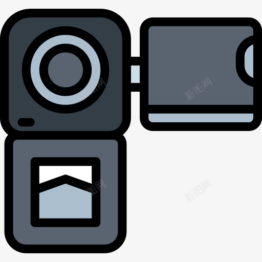 摄像机电气设备2线性彩色图标svg_新图网 https://ixintu.com 彩色 摄像机 电气设备 线性