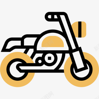 摩托车摩托车运动7黄影图标图标