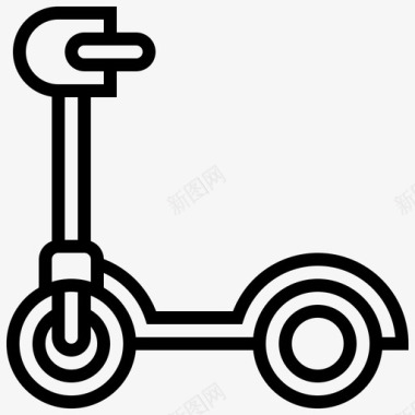 踏板车电动踢图标图标