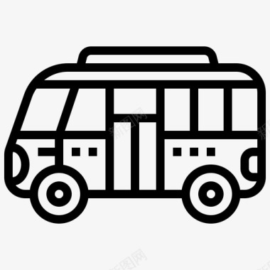 小型客车客运运输图标图标