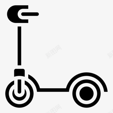 踏板车电动踢腿图标图标