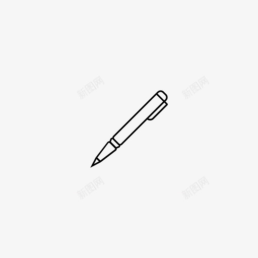 钢笔圆珠笔办公用品图标svg_新图网 https://ixintu.com 写作 办公用品 商务 圆珠笔 文具 钢笔