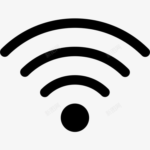 Wifi基本14填充图标svg_新图网 https://ixintu.com Wifi 基本 填充