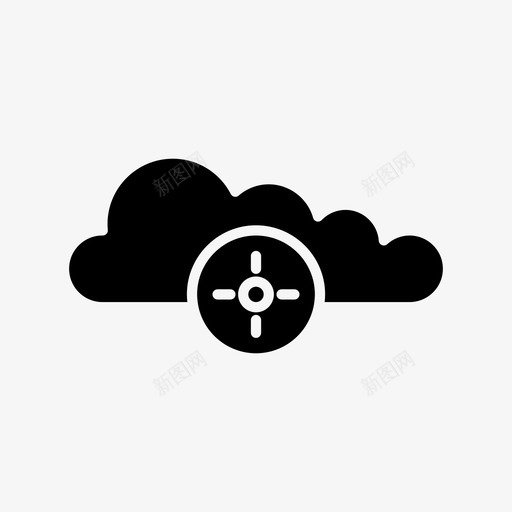 牛眼云数据图标svg_新图网 https://ixintu.com 字形 数据 服务器 活动 牛眼 目标