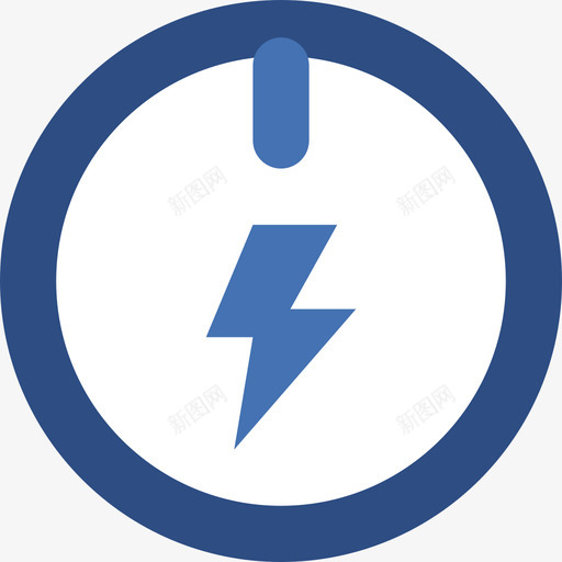 按钮电源和能量13扁平图标svg_新图网 https://ixintu.com 扁平 按钮 电源 能量