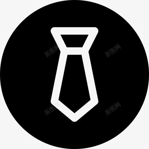 领带商务服装图标svg_新图网 https://ixintu.com 商务 徽章 时尚 服装 领带