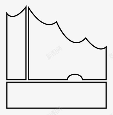 汉堡建筑古典图标图标