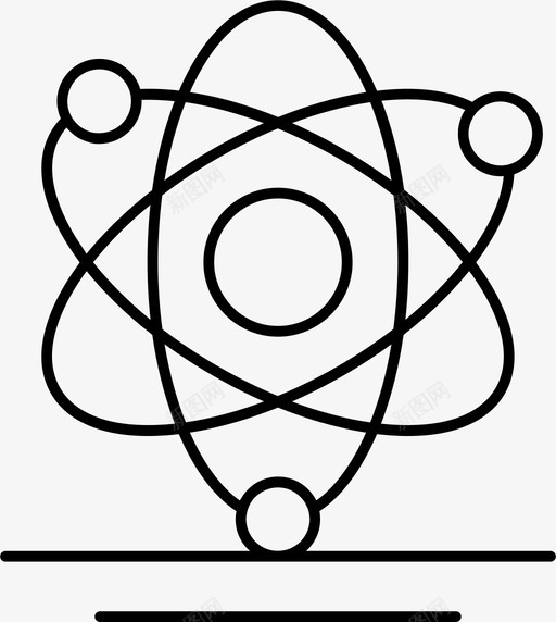 原子电子物理图标svg_新图网 https://ixintu.com 医疗保健 原子 物理 电子 科学
