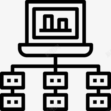 服务器businessessential4线性图标图标