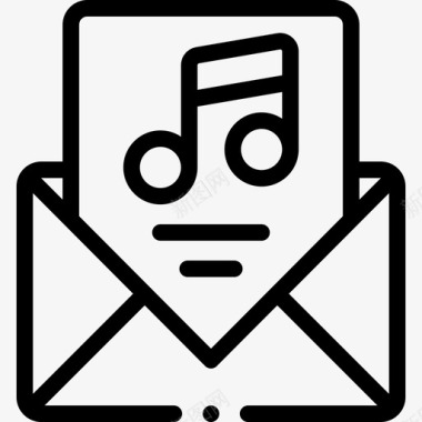 邮件音乐节37直系图标图标