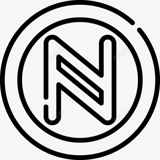 Namecoin货币6直系图标svg_新图网 https://ixintu.com Namecoin 直系 货币