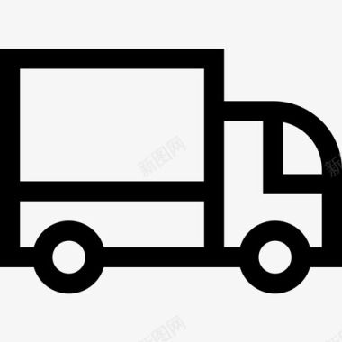 货运卡车95交货直线式图标图标