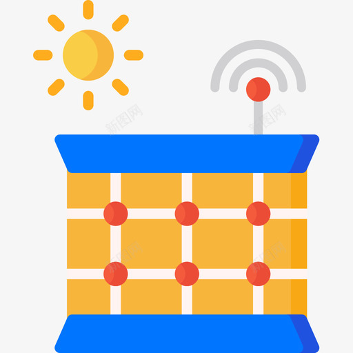 太阳能电池板智能家居10平板图标svg_新图网 https://ixintu.com 太阳能电池板 平板 智能家居10