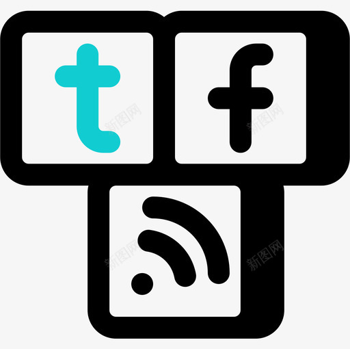 社交网络数字营销131双音图标svg_新图网 https://ixintu.com 双音 数字 社交 网络 营销