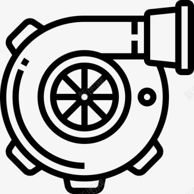 涡轮发动机汽车维修4直列式图标图标