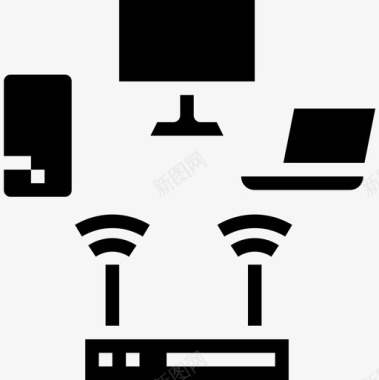 Wifi互联网8固态图标图标