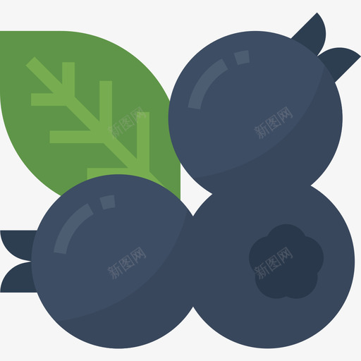 蓝莓健康食品30平淡图标svg_新图网 https://ixintu.com 健康食品 平淡 蓝莓