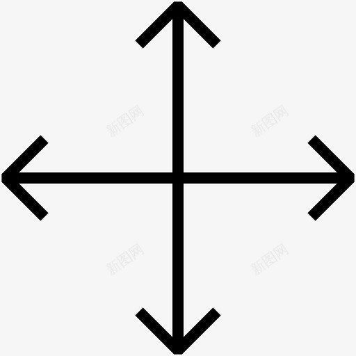 移动方向指示器图标svg_新图网 https://ixintu.com 指示器 方向 标志 移动 箭头