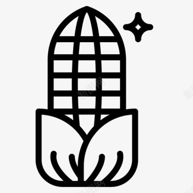 玉米野餐39直系图标图标