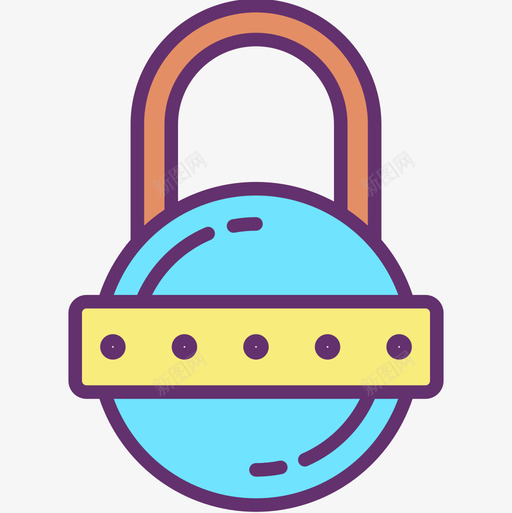 锁安全115线性颜色图标svg_新图网 https://ixintu.com 安全 线性 颜色