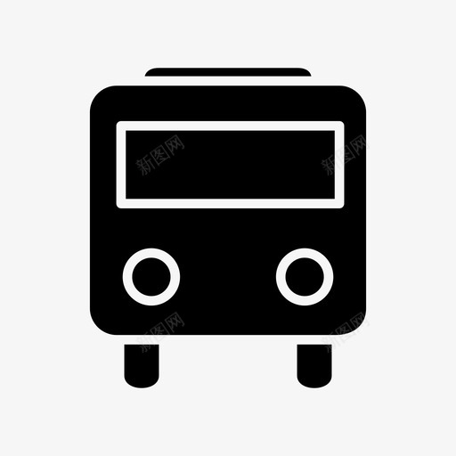 公共汽车公共交通卡车图标svg_新图网 https://ixintu.com 公共交通 公共汽车 卡车 车辆