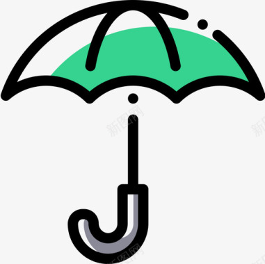 雨伞促销礼品4颜色省略图标图标