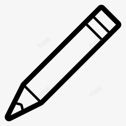铅笔美术色彩图标svg_新图网 https://ixintu.com 文具 绘画 美术 色彩 铅笔