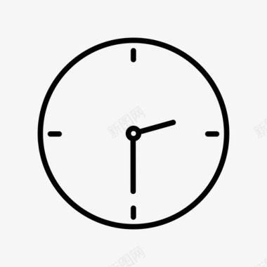 时间时钟方块图标图标