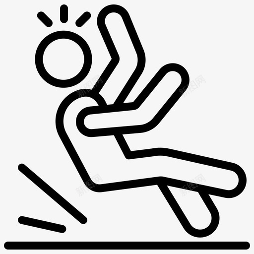 滑倒的人事故辍学图标svg_新图网 https://ixintu.com 一组保险线向量图标 事故 坠落 坠落的人 滑倒的人 辍学