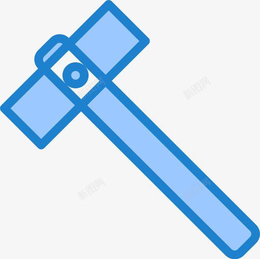 固定锤结构90蓝色图标svg_新图网 https://ixintu.com 固定锤 结构90 蓝色