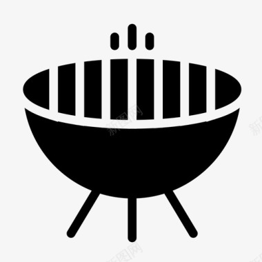 烧烤酒吧烹饪图标图标