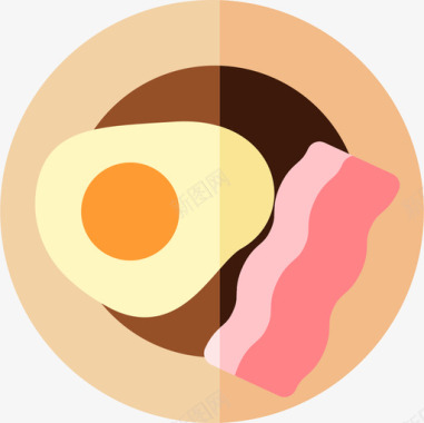 鸡蛋28号咖啡厅平的图标图标
