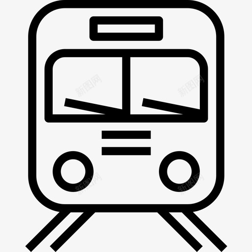 地铁现代城市线性图标svg_新图网 https://ixintu.com 地铁 城市 现代 线性