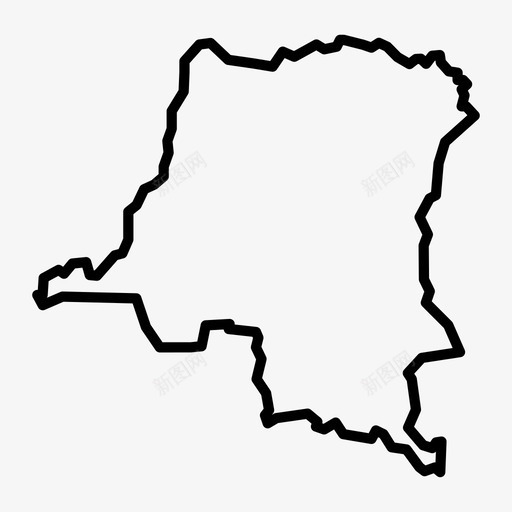 刚果地图非洲金沙萨图标svg_新图网 https://ixintu.com 刚果地图 金沙萨 非洲