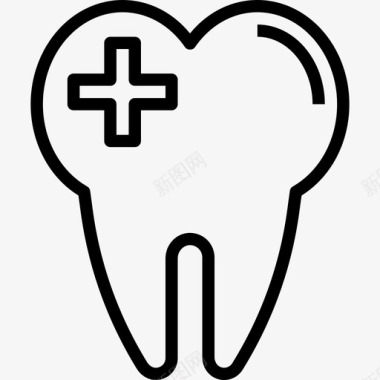 牙科牙科护理20线性图标图标