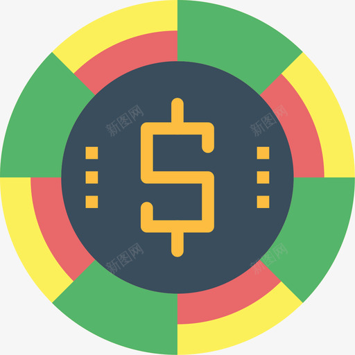 扑克筹码赌场36单位图标svg_新图网 https://ixintu.com 单位 扑克筹码 赌场36