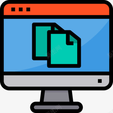 文件网站和windows界面5线颜色图标图标