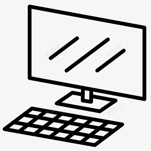 个人电脑电脑设备图标svg_新图网 https://ixintu.com 个人电脑 小工具 电脑 设备
