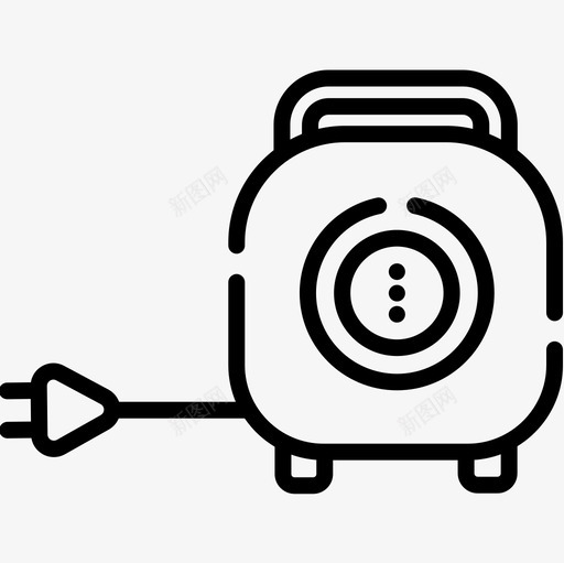 延长线电工工具和元件7线性图标svg_新图网 https://ixintu.com 元件 工具 延长线 电工 线性