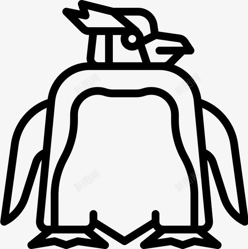 企鹅动物18直系图标svg_新图网 https://ixintu.com 企鹅 动物 直系