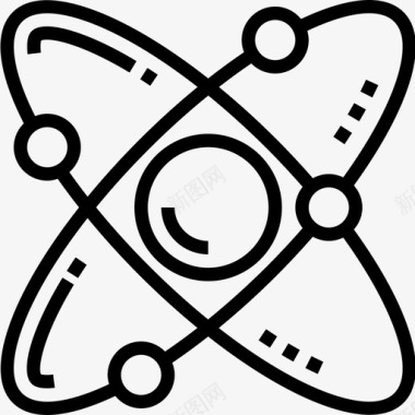 原子化学42线性图标图标