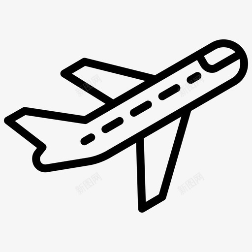 飞机飞行物流图标svg_新图网 https://ixintu.com 旅行 物流 飞机 飞行