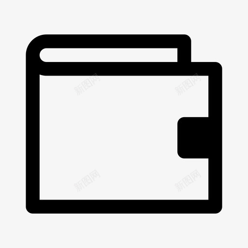 钱包现金支付图标svg_新图网 https://ixintu.com 图标 支付 现金 粗体 网页设计 钱包