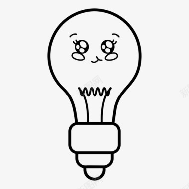 灯泡教育理念图标图标