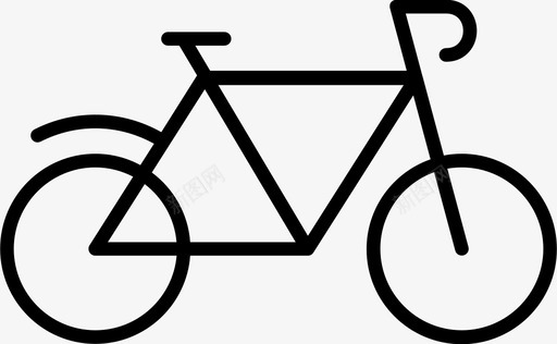 自行车旅行汽车图标图标