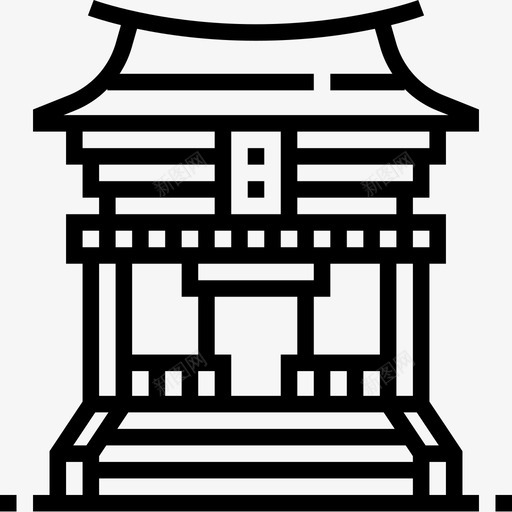 神社日本28直系图标svg_新图网 https://ixintu.com 日本 直系 神社