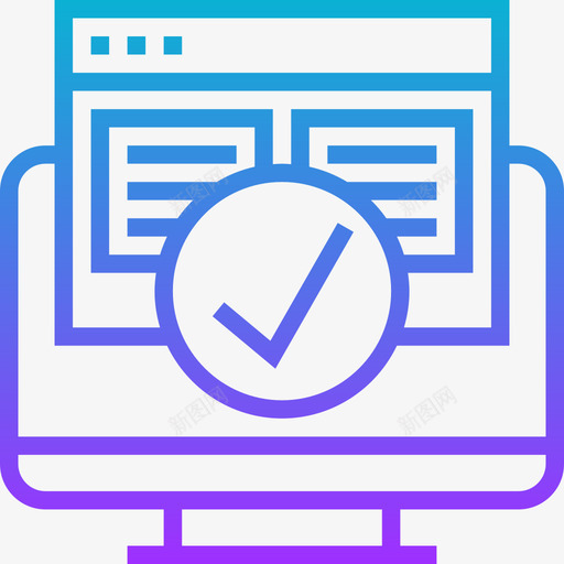 认证网络分析6梯度图标svg_新图网 https://ixintu.com 分析 梯度 网络 认证