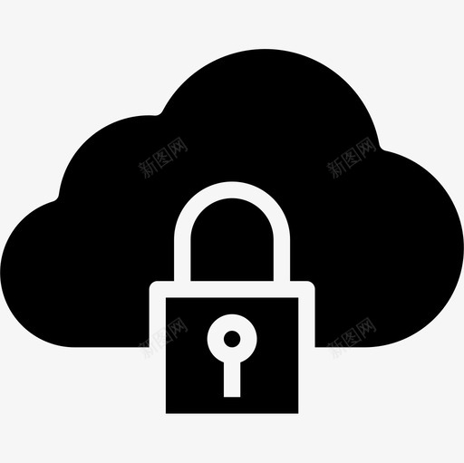 云计算网络与安全6填充图标svg_新图网 https://ixintu.com 云计算 填充 安全 网络